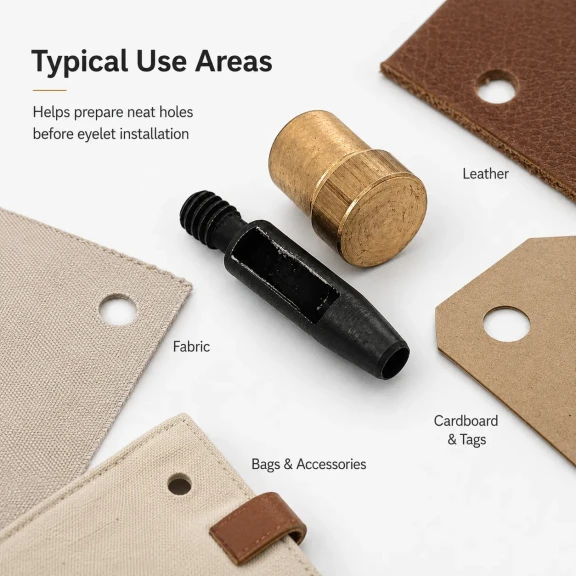 Eyelet Drilling Die 4.5 mm / 0.18 in KLP00020DEL for precise installation of small grommets on various materials