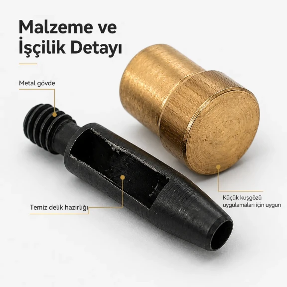 Eyelet Drilling Die 4.5 mm / 0.18 in KLP00020DEL for precise installation of small grommets on various materials