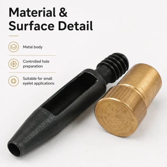 Eyelet Drilling Die 4.5 mm / 0.18 in KLP00020DEL for precise installation of small grommets on various materials