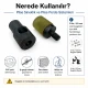 2 No 4,5 mm Plise Sineklik Kuşgözü Delik Açma Kalıbı, Hassas Delik Hazırlama Aparatı, Kumaş, Deri ve Aksesuar Uygulamaları