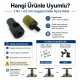 2 No 4,5 mm Plise Sineklik Kuşgözü Delik Açma Kalıbı, Hassas Delik Hazırlama Aparatı, Kumaş, Deri ve Aksesuar Uygulamaları