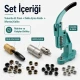2 No 4,5 mm Plise Sineklik Kuşgözü Montaj ve Delik Açma Kalıbı El Presli Makineli Başlangıç Seti