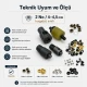 2 No 4,5 mm Plise Sineklik Kuşgözü Delme ve Montaj Kalıbı Profesyonel Seti