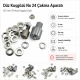 Düz Kuşgözü No 24 Çakma Aparatı - 9,5 mm Pirinç Kuşgözü Montaj Kalıbı