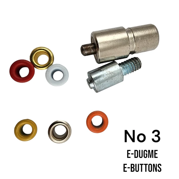 3 No Kuşgözü Kalıbı - 10 mm Kuşgözü Çakma Aparatı KLP0003