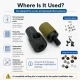 Custom 5 mm hole-punch die for pleated screen eyelets, suitable for fabric, leather, and wood preparation