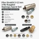 Pleated Screen Eyelet Setting and Hole-Punch Die Starter Set for 5-5.5 mm Eyelets, Custom PVC Strip Punch Die, Heat-Treated