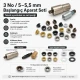 Pleated Screen Eyelet Setting and Hole-Punch Die Starter Set for 5-5.5 mm Eyelets, Custom PVC Strip Punch Die, Heat-Treated