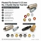 Pleated Screen Eyelet Setting and Hole-Punch Die Starter Set for 5-5.5 mm Eyelets, Custom PVC Strip Punch Die, Heat-Treated