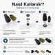 3 No Plise Sineklik Kuşgözü Delme ve Montaj Kalıbı Seti, 5-5,5 mm ölçülerde, PVC şeritler için delik hazırlama ve montaj