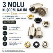 Eyelet Setting Die for 5 mm / 0.20 in Inner Diameter Self-Punching Reverse Eyelet Die KLP0003D