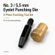 5 mm Eyelet Hole Punch Die for clean hole preparation in fabric, leather, and wood applications