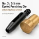 5 mm Eyelet Hole Punch Die for clean hole preparation in fabric, leather, and wood applications