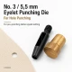 5 mm Eyelet Hole Punch Die for clean hole preparation in fabric, leather, and wood applications