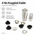 4 No Kuşgözü Kalıbı - İç Çap 6 mm Kuşgözü Çakma Aparatı KLP0004