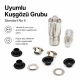 4 No Kuşgözü Kalıbı - İç Çap 6 mm Kuşgözü Çakma Aparatı, montaj kalıbı, 12 mm kuşgözleri için uygun
