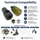 Custom 6 mm hole-punch die for pleated screen eyelets with 6-6.5 mm inner diameters, suitable for leather, fabric, and
