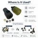 Custom 6 mm hole-punch die for pleated screen eyelets with 6-6.5 mm inner diameters, suitable for leather, fabric, and