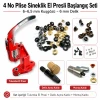 Pleated Screen Eyelet Punch, Setting Die and Manual Hand Press Starter Set for 6–6.5 mm / 0.236–0.256 in Eyelets KLP00040SinSETMPr