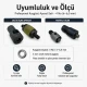 4 No Plise Sineklik Kuşgözü Delme ve Montaj Kalıbı Seti, 6 mm çapında delik açma ve montaj işlemleri için özel tasarım
