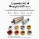 4 Nolu Kuşgözü Kalıbı Kendinden Delmeli Kuşgözü Çakma Kalıbı 6 mm - 6,5 mm, kumaş montajı için ideal, dayanıklı malzeme ile