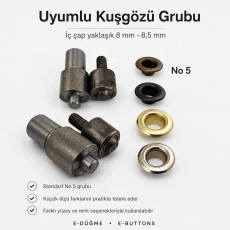 8–8,5 mm No 5 Kuşgözü Montaj Kalıbı KLP0005