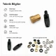 5 No kuşgözü delme kalıbı KLP00050DEL, 8-8,5 mm iç çap, metal yapıda, tekstil ve deri ürünleri için montaj aparatı