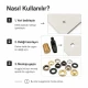 5 No kuşgözü delme kalıbı KLP00050DEL, 8-8,5 mm iç çap, metal yapıda, tekstil ve deri ürünleri için montaj aparatı
