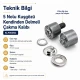5 Nolu Kuşgözü Kendinden Delmeli Çakma Kalıbı 8 mm İç Çap Kuşgözü Kalıbı KLP0005D ile kumaşınıza kolayca kuşgözü takın