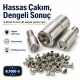 0 Çift Kapaklı Perçin Montaj Aparatı - 6 mm Perçin Çakma Kalıbı KLP000CFT-6, güçlendirilmiş çelikten üretilmiştir, perçin