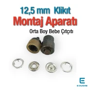 Prong Snap Fasteners Mold 12,5 mm - 0,47" - 2 Prong Circle Snap Fasteners Fastening Tool KLP00112