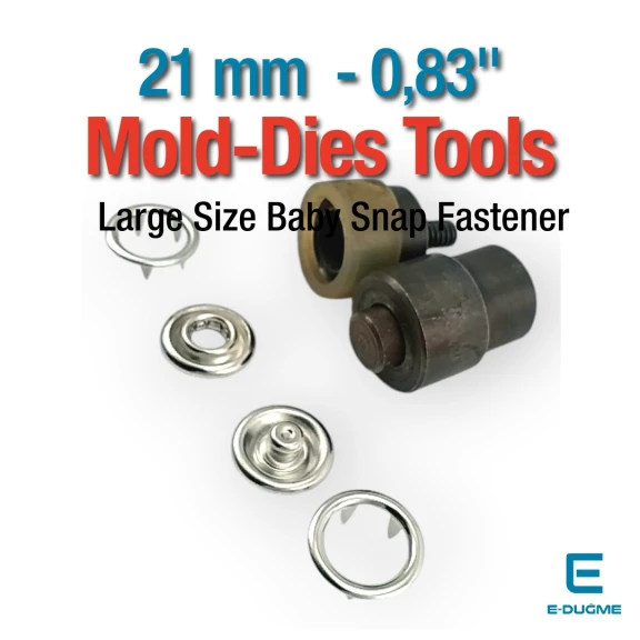 21 mm Delikli Klikıt Uygulama Kalıbı - Tırnaklı Klikıt Çakma Aparatı KLP00121