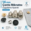 Magnetic Bag Snap Setting Die for 14 mm / 0.55 in Double-Prong Bag Snaps KLP0014MCK