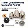 14 mm Çanta Mıknatıs Uygulama Aparatı - Tek Troklu Çanta Mıknatısı Uyumlu KLP0014MTK