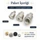 14 mm çanta mıknatısı montaj kalıbı, tek taraf troklu ve çift taraf troklu uyumlu, metal yapı ile dayanıklı ve estetik