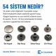 15 mm Çıtçıt Düğme 54 Sistem Metal Kapaklı Uygulama Aparatı - Çakma Kalıbı KLP0015