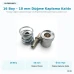 16 Boy 10 mm Kumaş Kaplama Düğme Aparatı KLP0016KPL