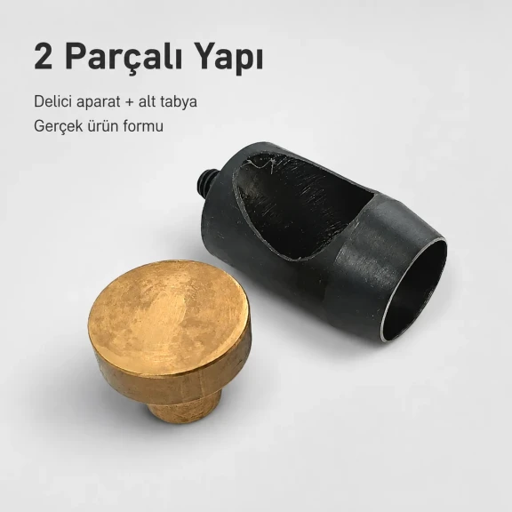 Delici Aparat Padova 17 mm No:17, 31 No / 17 mm iç çap kuşgözü delme kalıbı, branda, çanta ve teknik tekstil uygulamaları
