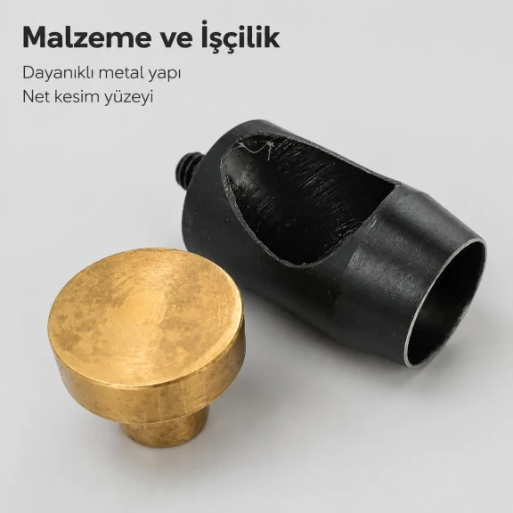 Delici Aparat Padova 17 mm No:17, 31 No / 17 mm iç çap kuşgözü delme kalıbı, branda, çanta ve teknik tekstil uygulamaları