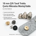 18 mm / 0.71 in Double Cap Magnetic Bag Snap Setting Die KLP0018MCK