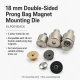 18 mm çift taraf troklu çanta mıknatısı montaj kalıbı, metal yapı, çanta üretiminde kullanıma uygun