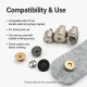 18 mm çift taraf troklu çanta mıknatısı montaj kalıbı, metal yapı, çanta üretiminde kullanıma uygun