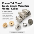 18 mm / 0.71 in Single Cap Magnetic Bag Snap Setting Die KLP0018MTK