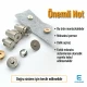18 mm Tek Taraf Troklu Çanta Mıknatısı Montaj Kalıbı KLP0018MTK, metal yapı ile çanta ve aksesuar üretiminde hatasız montaj