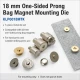 18 mm Tek Taraf Troklu Çanta Mıknatısı Montaj Kalıbı KLP0018MTK, metal yapı ile çanta ve aksesuar üretiminde hatasız montaj