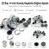 22 Boy 14 mm Kumaş Kaplama Düğme Aparatı – Alttan Dikme ve Çıtçıt Kapağı İçin KLP0022KPL