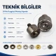 24 No kuşgözü montaj aparatı ile 9,5 mm kuşgözlerinin montajı için ideal çakma kalıbı