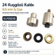 24 Kuşgözü Kalıbı 9,5 mm İç Çap Kendinden Delmeli Kuşgözü Çakma Kalıbı KLP0024D