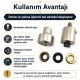 24 Kuşgözü Kalıbı 9,5 mm İç Çap Kendinden Delmeli Kuşgözü Çakma Kalıbı KLP0024D