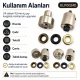 24 Kuşgözü Kalıbı 9,5 mm İç Çap Kendinden Delmeli Kuşgözü Çakma Kalıbı KLP0024D